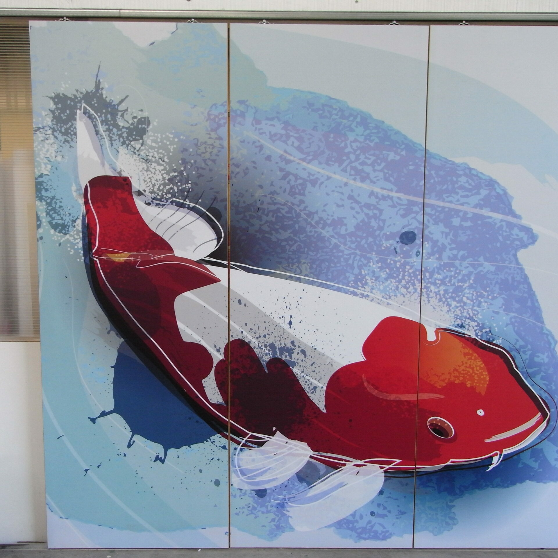 Travail de décoration sur Vitres et vitrines