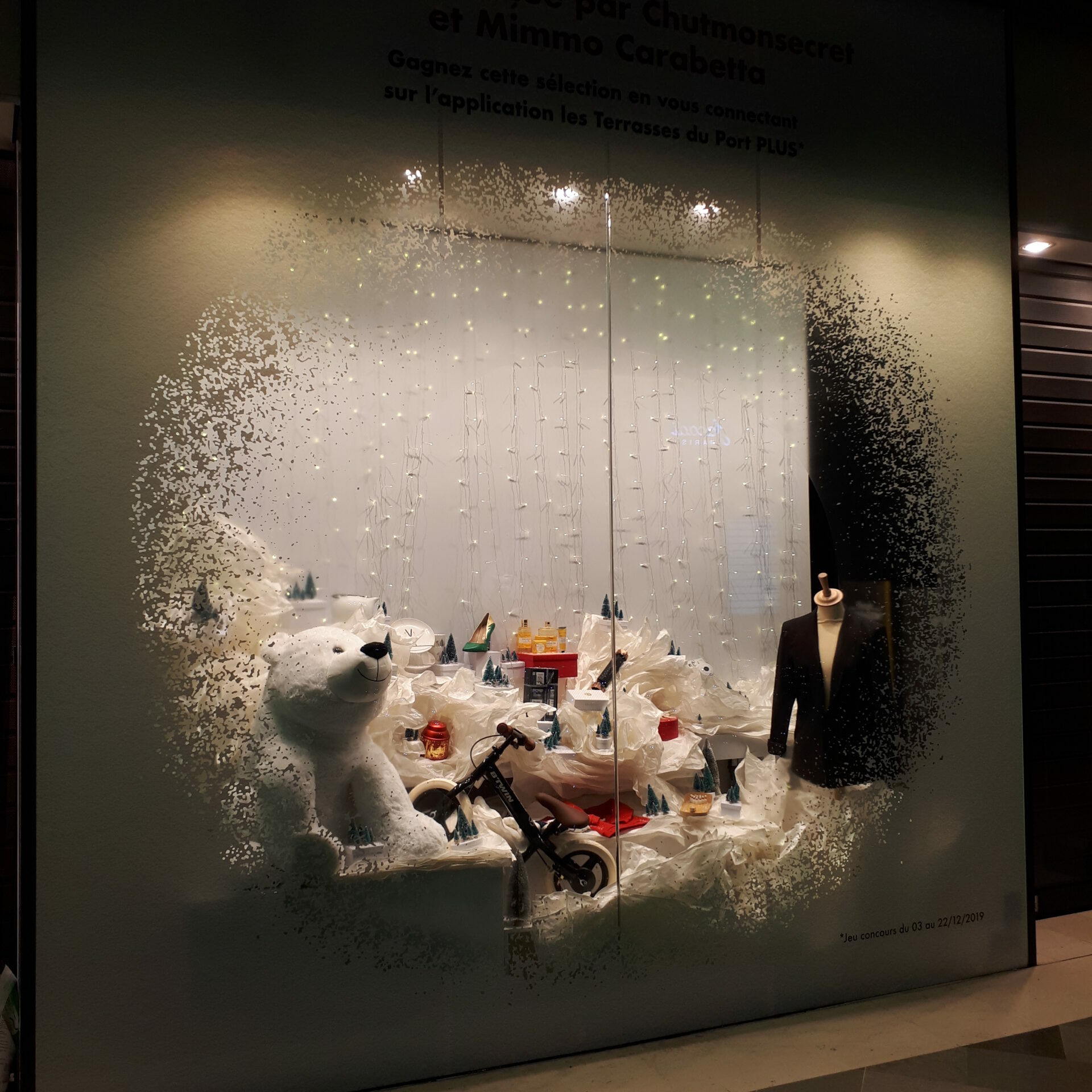 Travail de décoration sur Vitres et vitrines